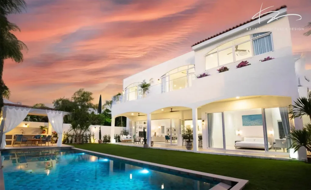 Completed luxury villa Phuket with a 16-18 month realistic construction timeline KZ Architecture