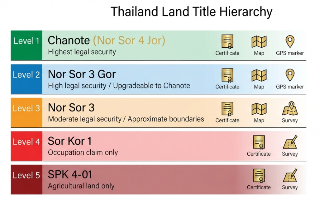 Thailand Land Title Hierarchy