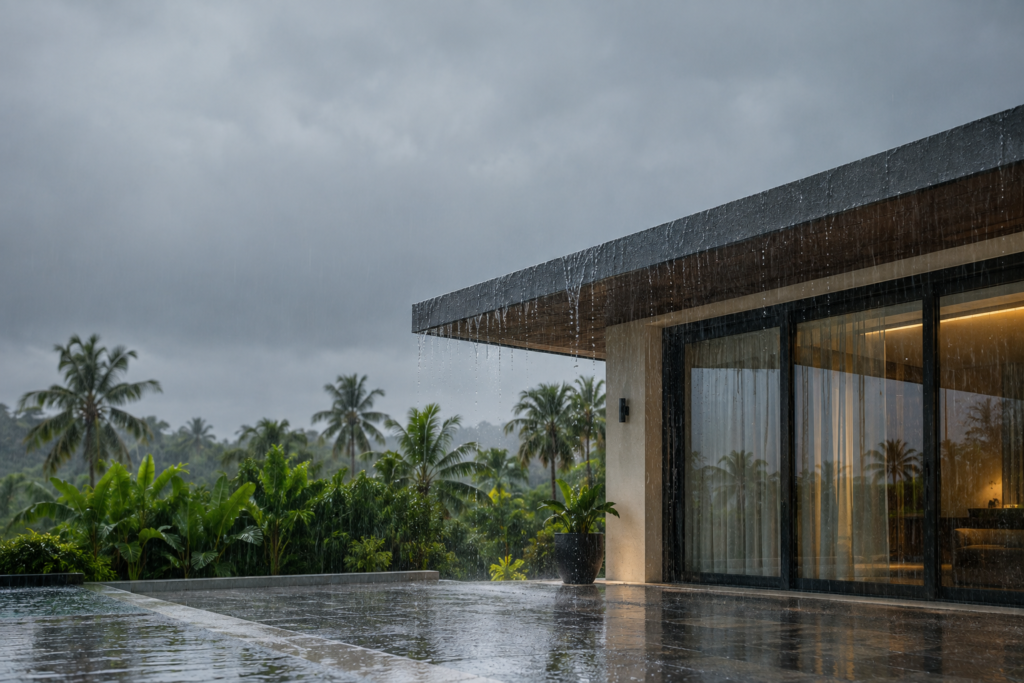 Checklist of 10 points to check on a Phuket villa during the rainy season